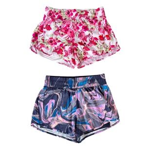 Avia Women's High Rise Running Shorts with Bike Liner Lot of 2 Large Bundle Deal